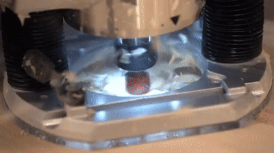 How to Use a Router: Craftsman Plunge Base Router on Make a GIF