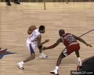 Allen Iverson Crosses Michael Jordan on Make a GIF