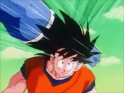 Goku dodges Burter on Make a GIF