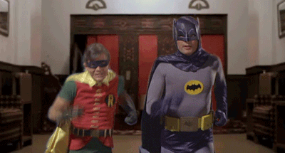 batman and robin dancing gif