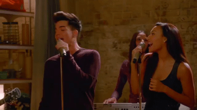Adam Lambert, Demi Lovato & Lea Michele - Roar by Katy Perry on Make a GIF