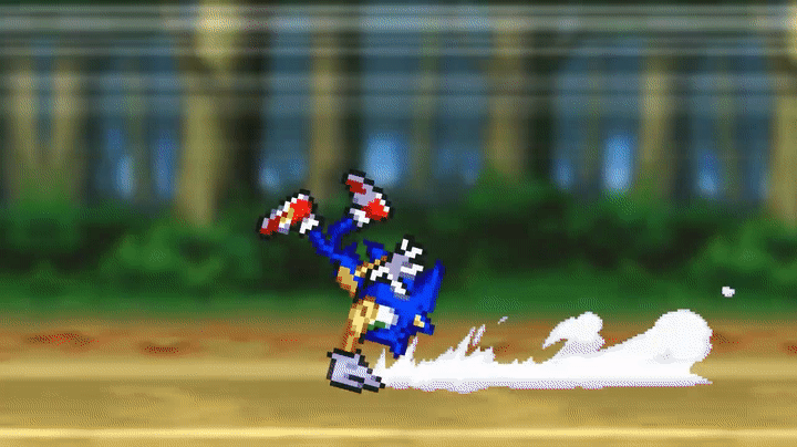 SONIC VS SHADOW IN A MUGEN FIGHT 