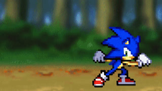 Sonic VS Shadow  Sprite Battle (500 Sub Special) on Make a GIF