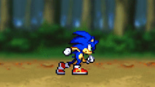 Sonic VS Shadow  Sprite Battle (500 Sub Special) on Make a GIF