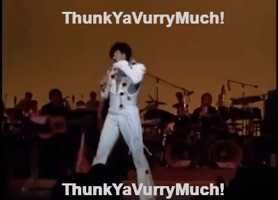 Image result for thank-yuh gif elvis