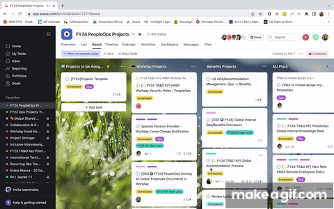 How To Add a PeopleOps Project Task on Make a GIF