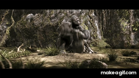 King Kong  V. rex Fight in 4K HDR 