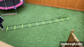 16 Agility Ladder Training drills for kids football on Make a GIF