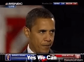 Barack Obama Victory Speech: Yes We Can on Make a GIF