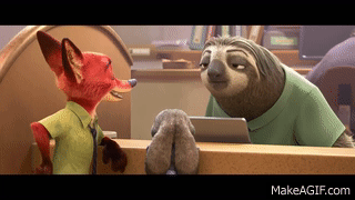 迪士尼動畫 動物方城市 最新預告 進擊的樹懶公務員 中文字幕 On Make A Gif