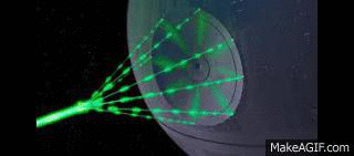 death star laser gif