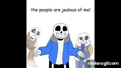Ink Sans With Cross Sans Being Weird GIF