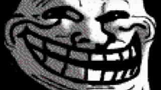 Trollface smile go stare face on Make a GIF