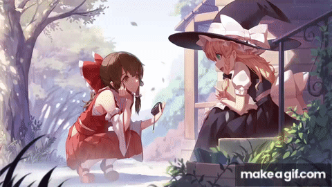 GIF anime friend - animated GIF on GIFER