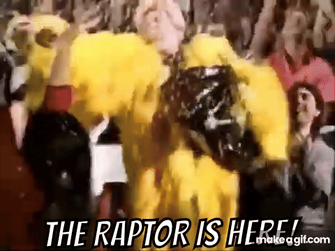 Cartoon Raptor Rapping Gif The Raptor is here! on Make a GIF