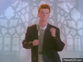 Rick Astley Never Gonna Give You Up On Make A Gif