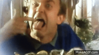 Mr Bean Oyster Nightmare on Make a GIF