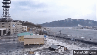 Huge tsunami gif