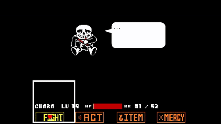 Undertale Genocide route boss - Sans (dialogue emphasized)