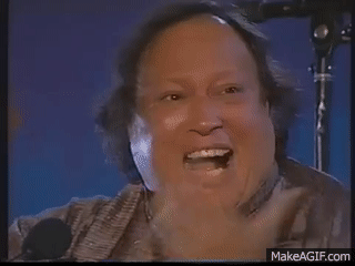 Nusrat Fateh Ali Khan Live: Sare Nabian Da Nabi (1993) on Make a GIF