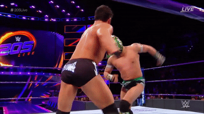 Roderick Strong - Jumping knee, Backbreaker and End of Heartache on Make a  GIF