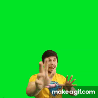 fake MrBeast green screen meme on Make a GIF