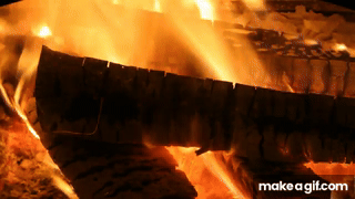 The Beauty of a Burning Fire: Timelapse of Logs in a Wood Stove on Make ...