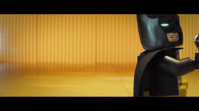 An animated glimpse of the Batcave from The Lego Batman Movie teaser trailer GIF