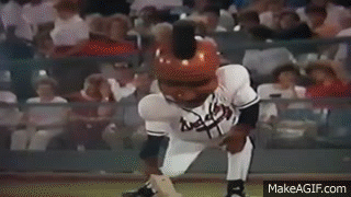 Chief Noc A Homa Dustbuster Cleans Home Plate! on Make a GIF