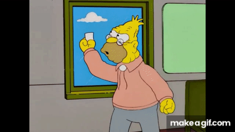 The Simpsons - Old Man Yells At Cloud on Make a GIF