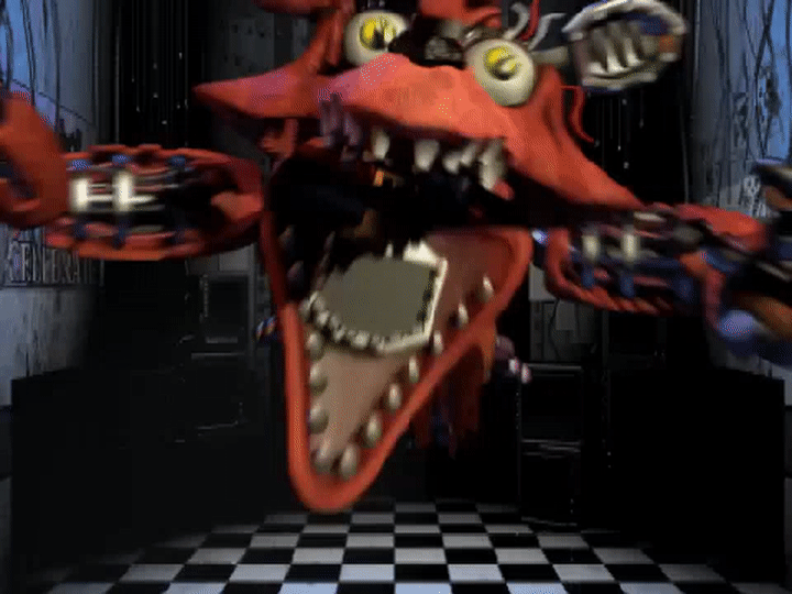 Foxy Jumpscare Fnaf 2 On Make A GIF Foxy Jumpscare Fnaf 2 On Make A GIF
