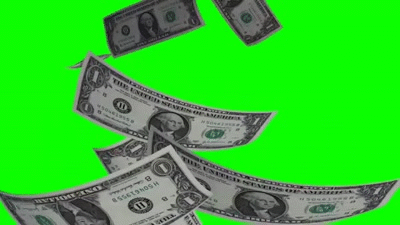 Money Falling GreenScreen HD on Make a GIF