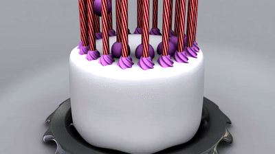 Happy Birthday Cake Animation on Make a GIF