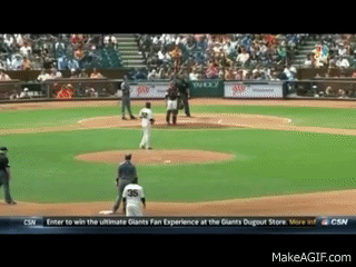 Buster Posey Banks a Throw Into Jake Peavy's Glove on Make a GIF