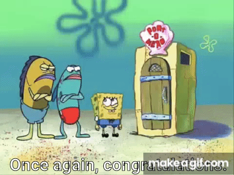 Congratulations Guy From Spongebob: Once again, congratulations. on Make a  GIF