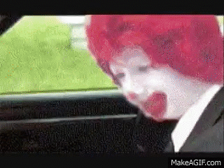 Image result for burger ronald gif