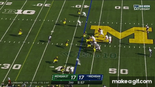 NFL Draft WR prospect Jayden Reed makes a contested deep catch out of bounds vs. Michigan.