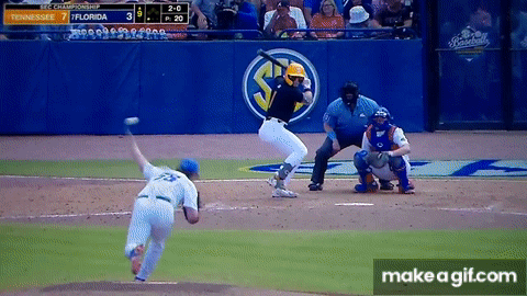 Tennessee baseball's Drew Gilbert hits home run vs. Florida in SEC title  game on Make a GIF