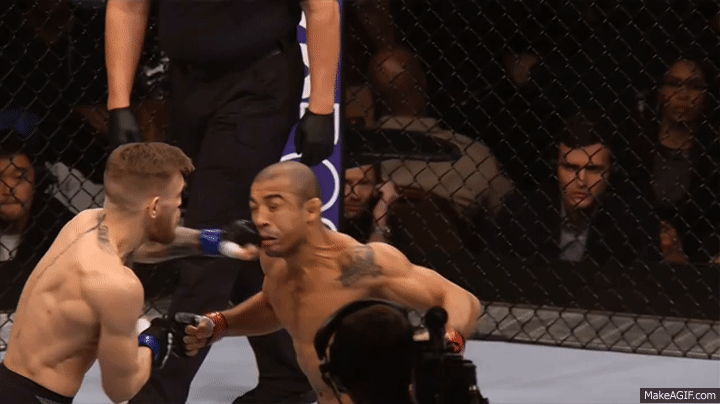 UFC Conor McGregor KOs Aldo - perfect replay in slow motion on Make a GIF