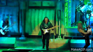 Iron Maiden Adrian smith falls in Vancouver on Make a GIF