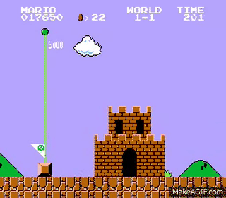 Super Mario Bros Nes Level 1 1 On Make A Gif