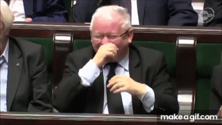 śmiech kaczyńskiego on Make a GIF