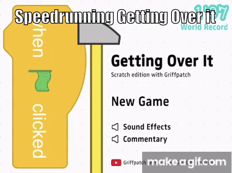 scratch getting over it speedrun｜TikTok Search