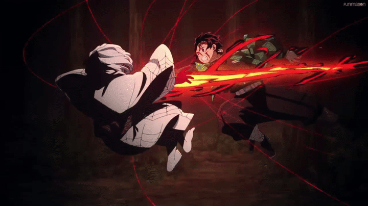 [4K] Demon Slayer Tanjiro VS Rui (Lower 5) English Dub on Make a GIF
