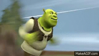 Shrek Running on Make a GIF