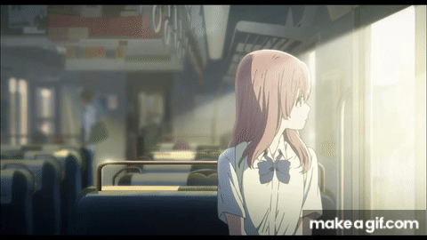 Anime Common Train Ride Scene GIF  GIFDBcom