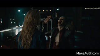 Harley Quinn Chasing Joker Deleted Scene Suicide Squad 16 Extended Cut On Make A Gif