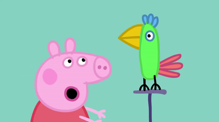 Peppa Pig in Hindi - Polly Parrot - Polly Tota - हिंदी kahaniya - Hindi  Cartoons for Kids on Make a GIF