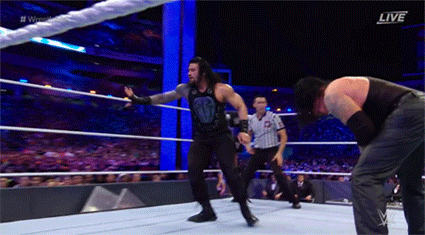 gif, wrestling, wwe, undertaker, Roman, Wrestlemania, Reigns. premium. 