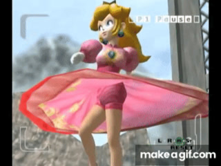 Can princess peach be without a skirtbmsoshaf